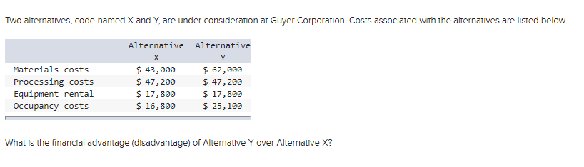 solved-two-alternatives-code-named-x-and-y-are-under-chegg