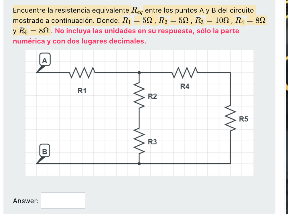 Solved Find the equivalent resistance R and what between | Chegg.com