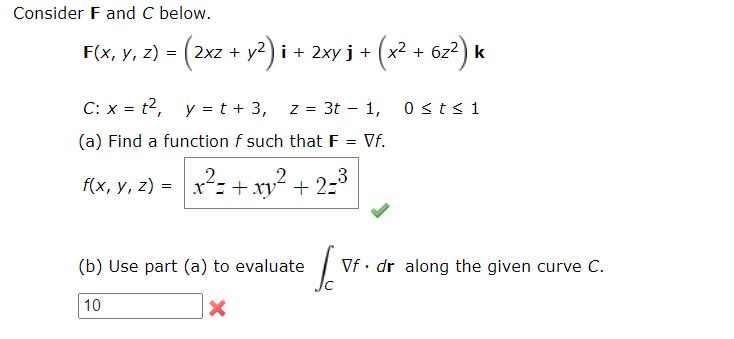 Consider F And C Below F X Y Z 2x2 Y2 I Chegg Com