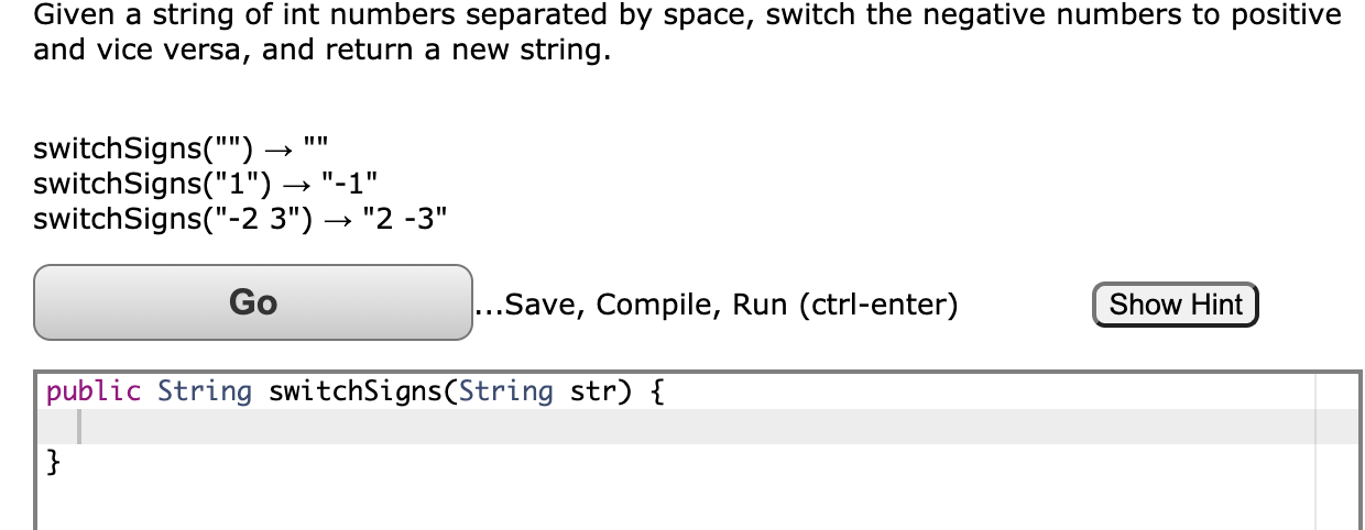 Solved Given A String Of Int Numbers Separated By Space, | Chegg.Com