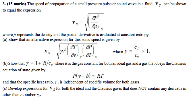 Solved The Speed Of Propagation Of A Small Pressure Pulse Chegg Com