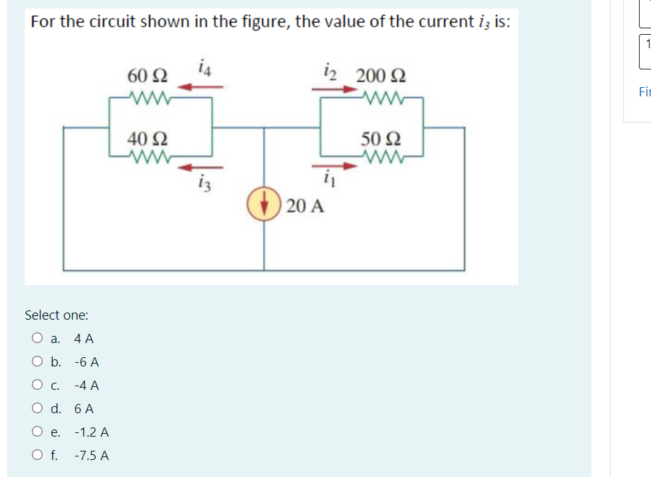 Solved For The Circuit Shown In The Figure, The Value Of The | Chegg.com