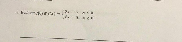 x 5 )( x 8 )= 0