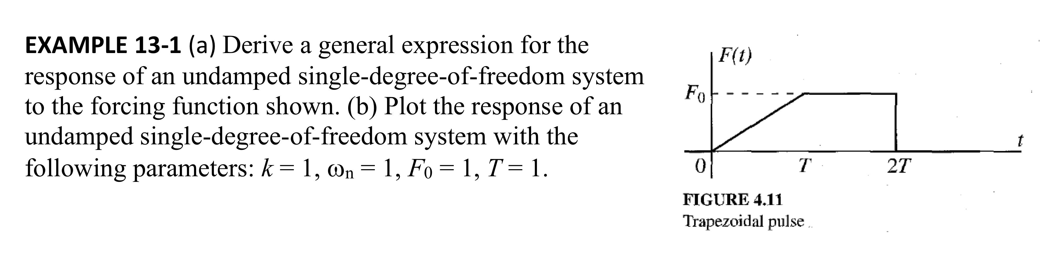 EXAMPLE 13-1 (a) Derive a general expression for the | Chegg.com