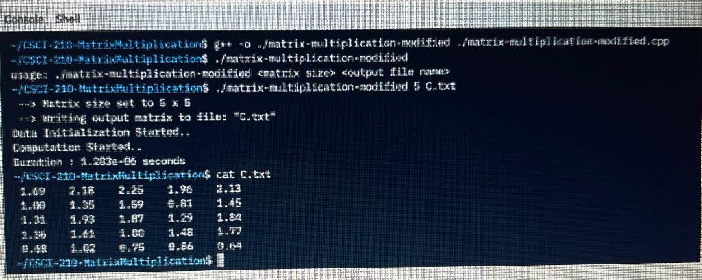 Solved modify the program to have this usage: You will | Chegg.com