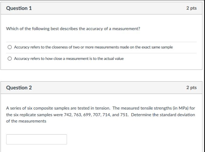 Solved Question 1 2 pts Which of the following best | Chegg.com