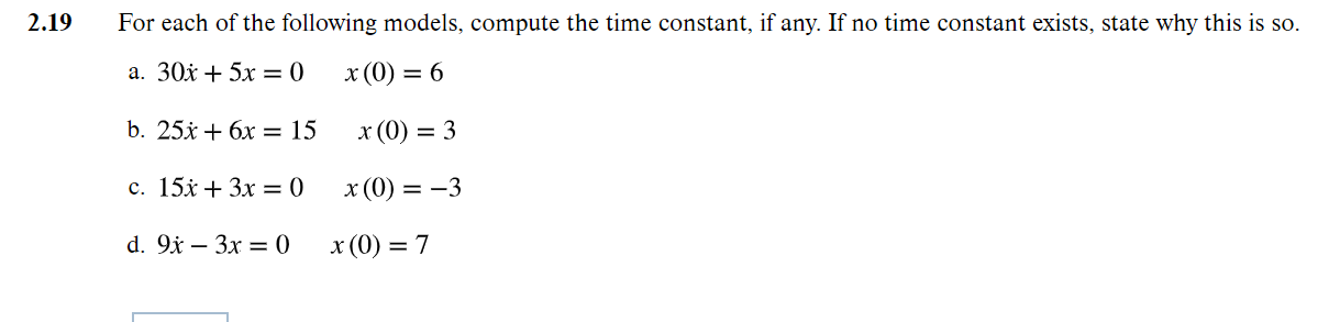 Solved 19 For each of the following models, compute the time | Chegg.com