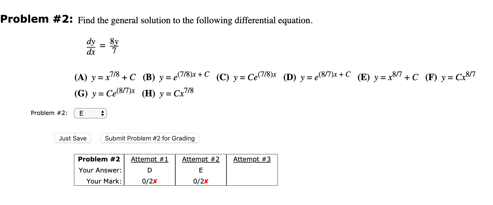 Solved Problem 2 Find The General Solution To The