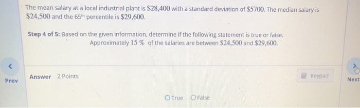 Solved: The Mean Salary At A Local Industrial Plant Is $28... | Chegg.com