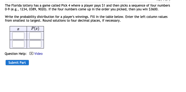 Florida Lottery - Pick 4