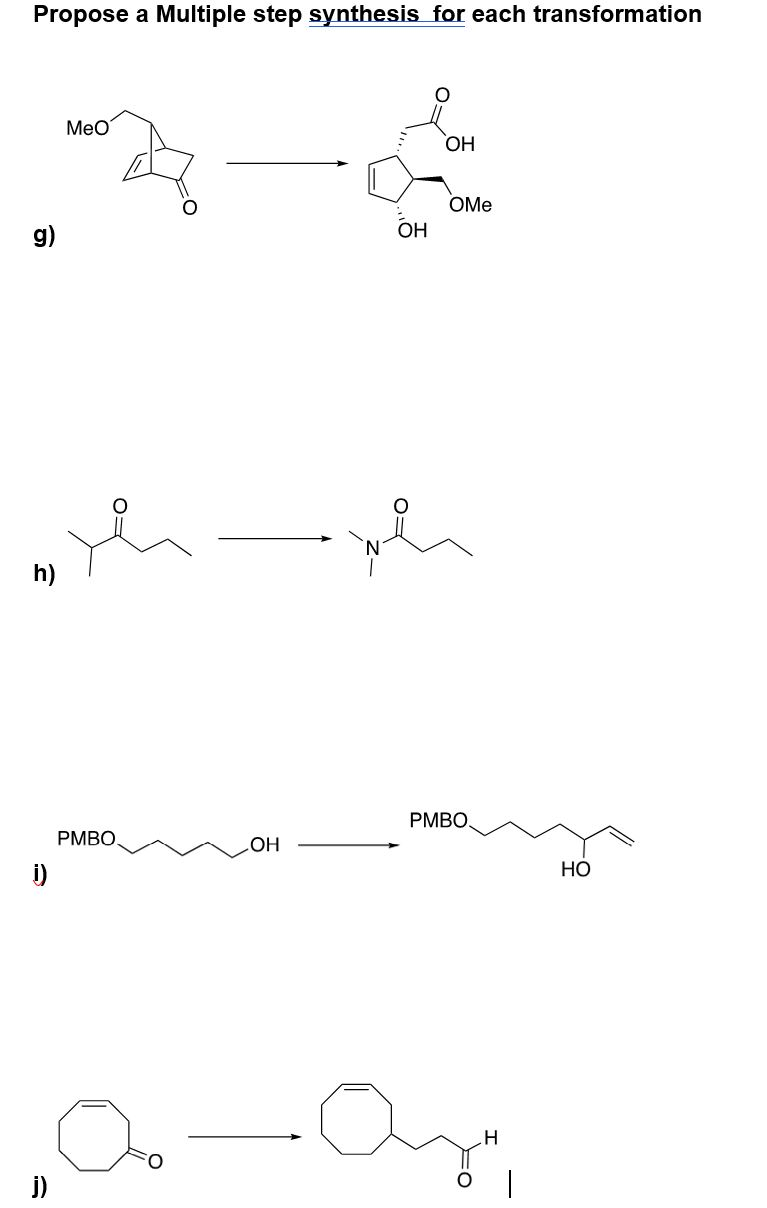 Solved Propose A Multiple Step Synthesis For Each | Chegg.com