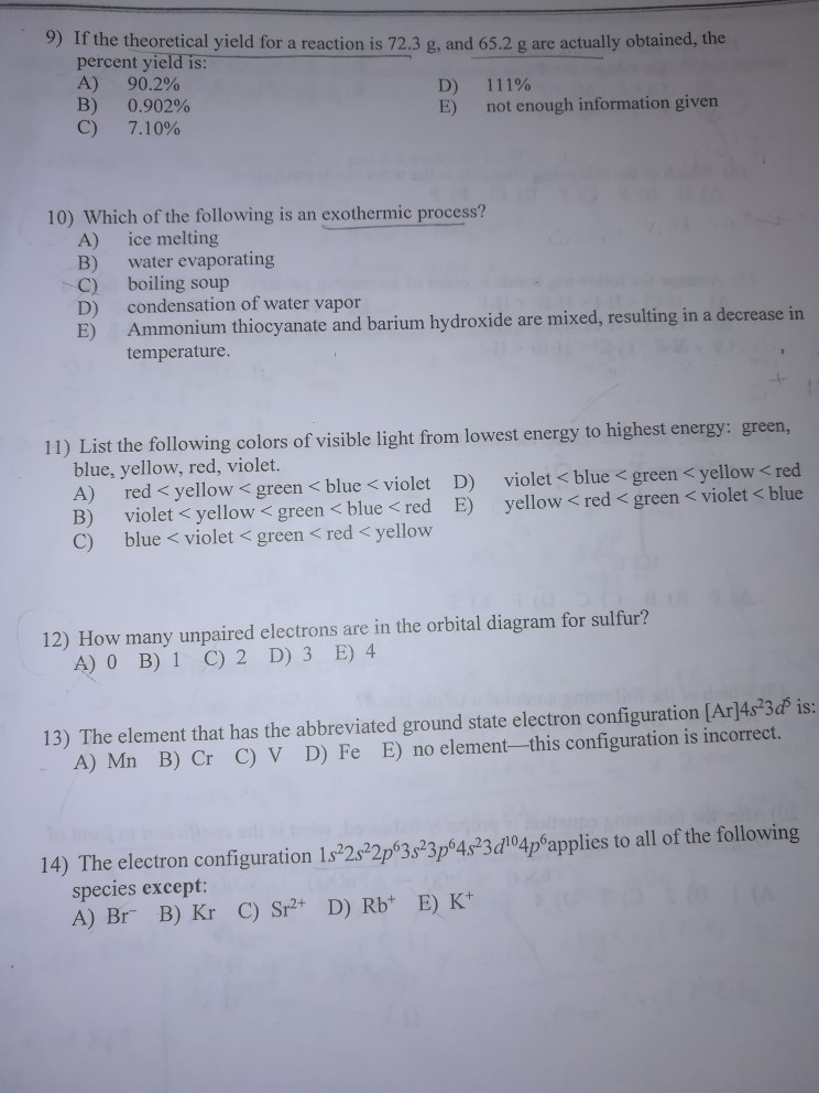 Solved Tof the theoretical yield for a reaction is 72.3 g, | Chegg.com