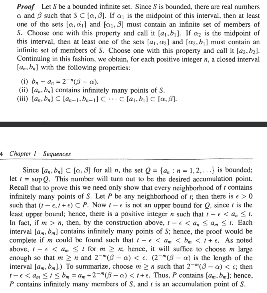 Solved Use The Idea In The Proof Of The Bolzano-Weierstrass | Chegg.com