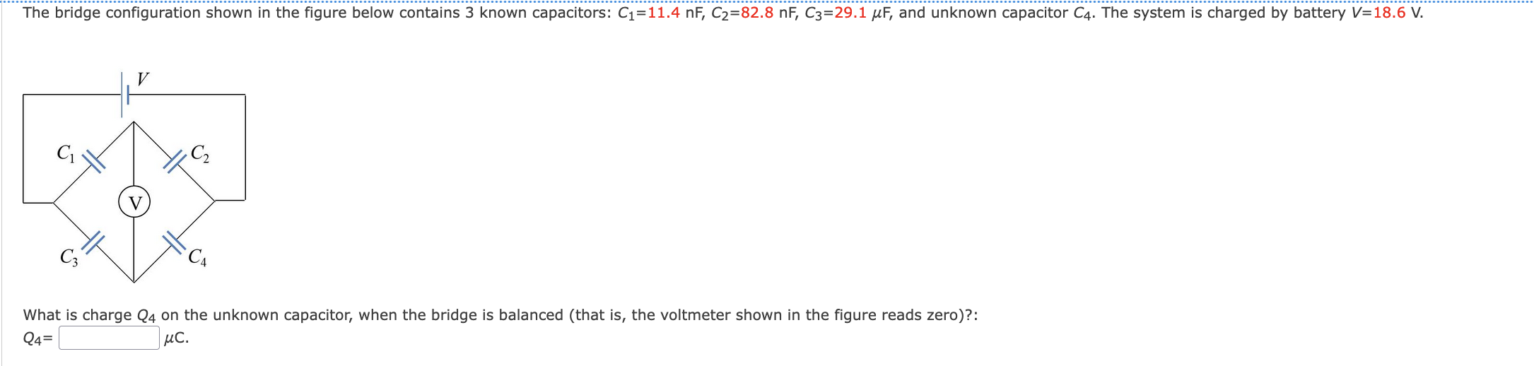 Solved The bridge configuration shown in the figure below | Chegg.com