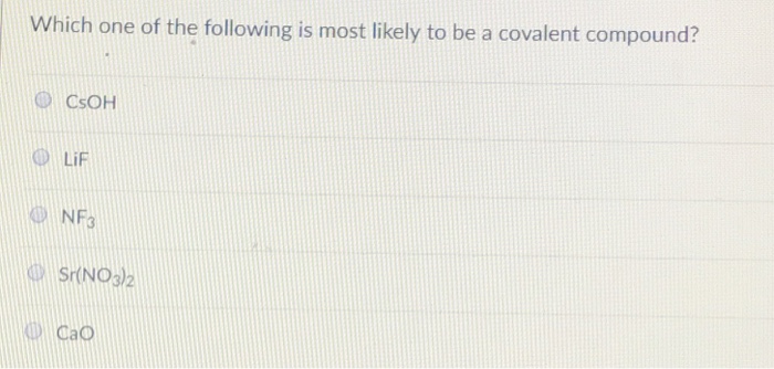 Solved Which one of the following is most likely to be a | Chegg.com
