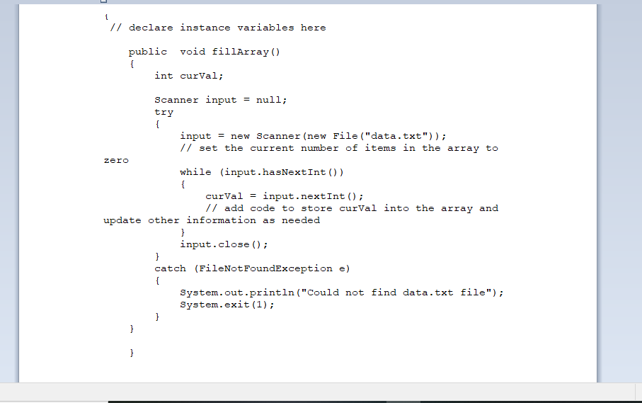 Part 1 Create a java class called MoreArrayFun.java | Chegg.com