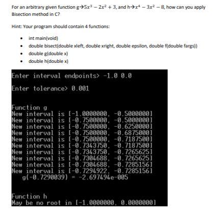 Solved QUESTION 1 - Numerical Analysis in C Iterative | Chegg.com