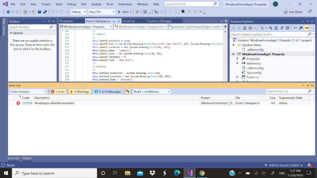 Solved What is wrong with this designer code? using | Chegg.com