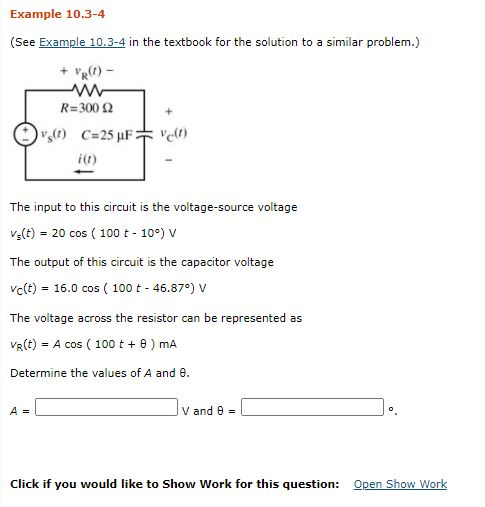 Solved Example 10.3-3 (See Example 10.3-3 In The Textbook | Chegg.com