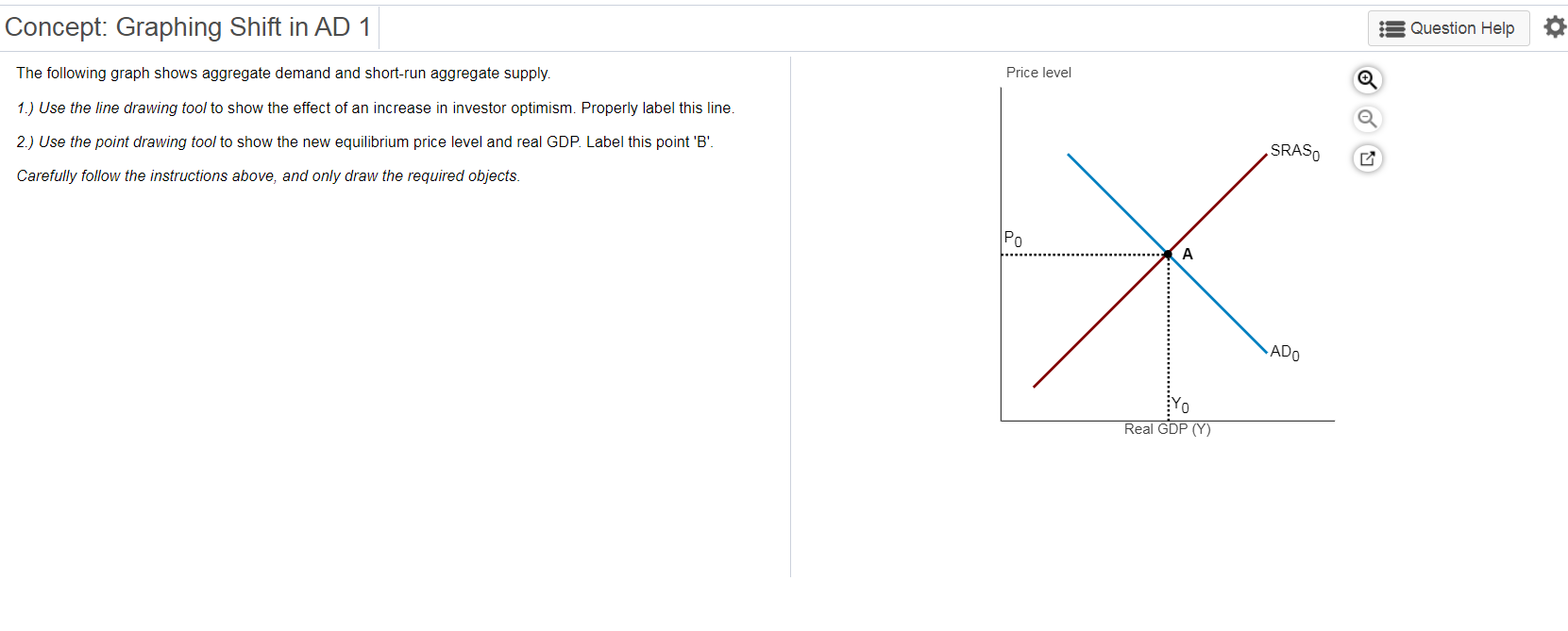 Solved The Following Graph Shows Aggregate Demand And | Chegg.com