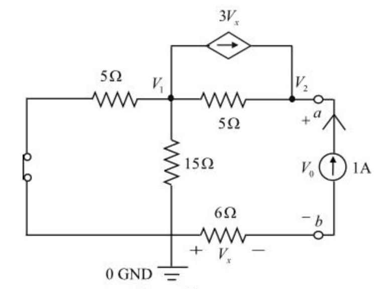 Solved Why is the V0 = V2 + Vx in this circuit? and why is | Chegg.com