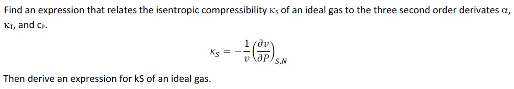 Solved Find an expression that relates the isentropic | Chegg.com