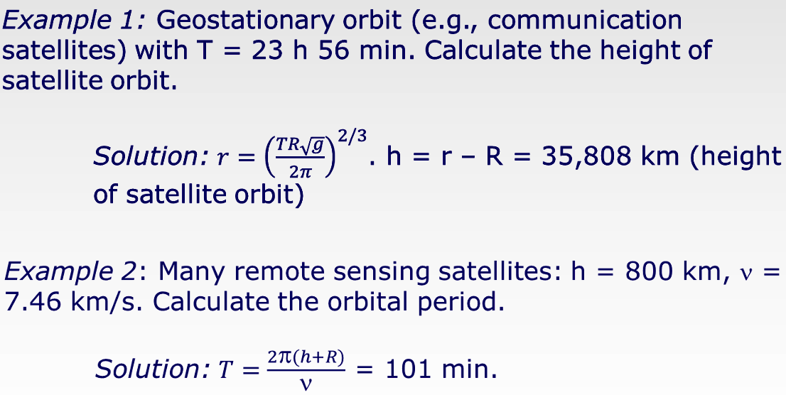Solved Given, r = orbit radius, n = speed, R = 6380km, h = | Chegg.com