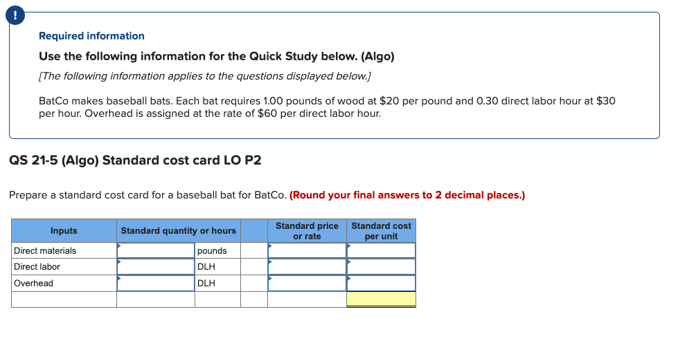 Solved per hour. Overhead is assigned at the rate of 60