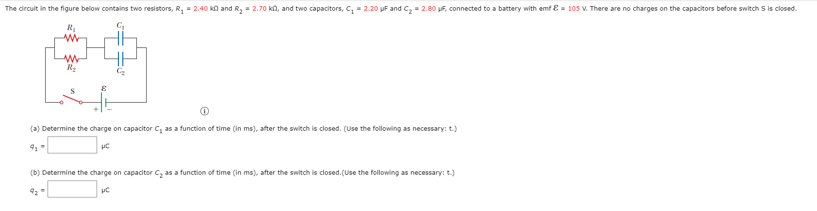 Solved The circuit in the figure below contains two | Chegg.com