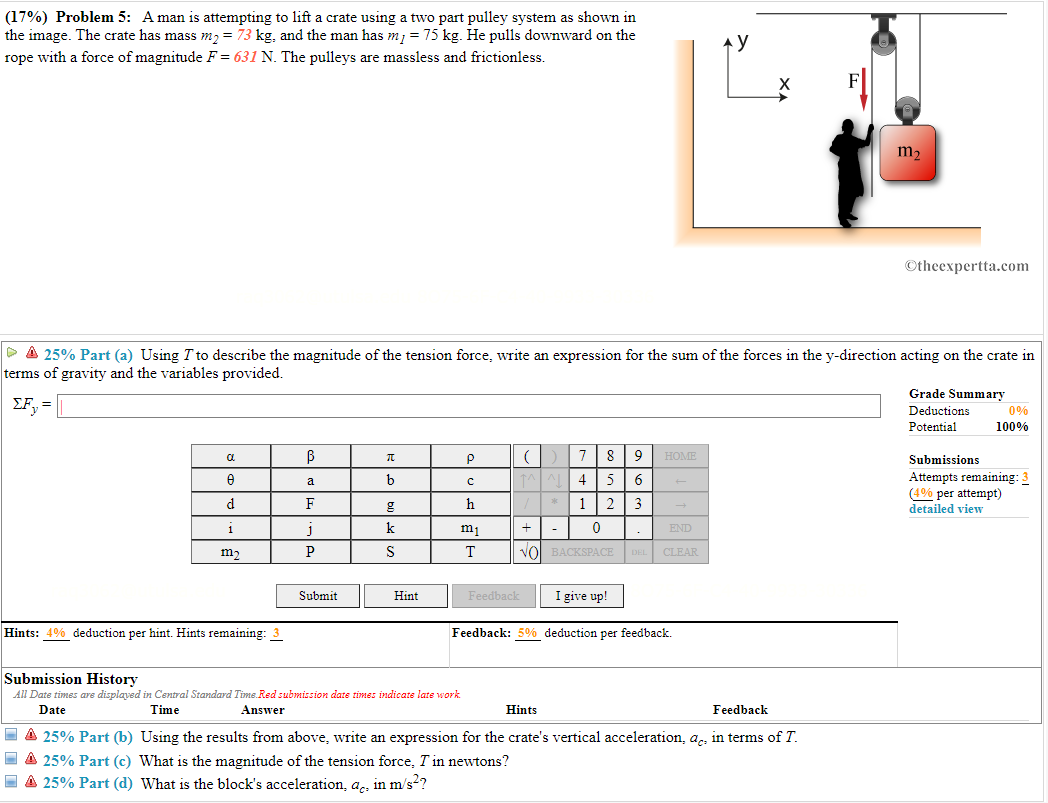 17 Problem 5 A Man Is Attempting To Lift A Crate Chegg 