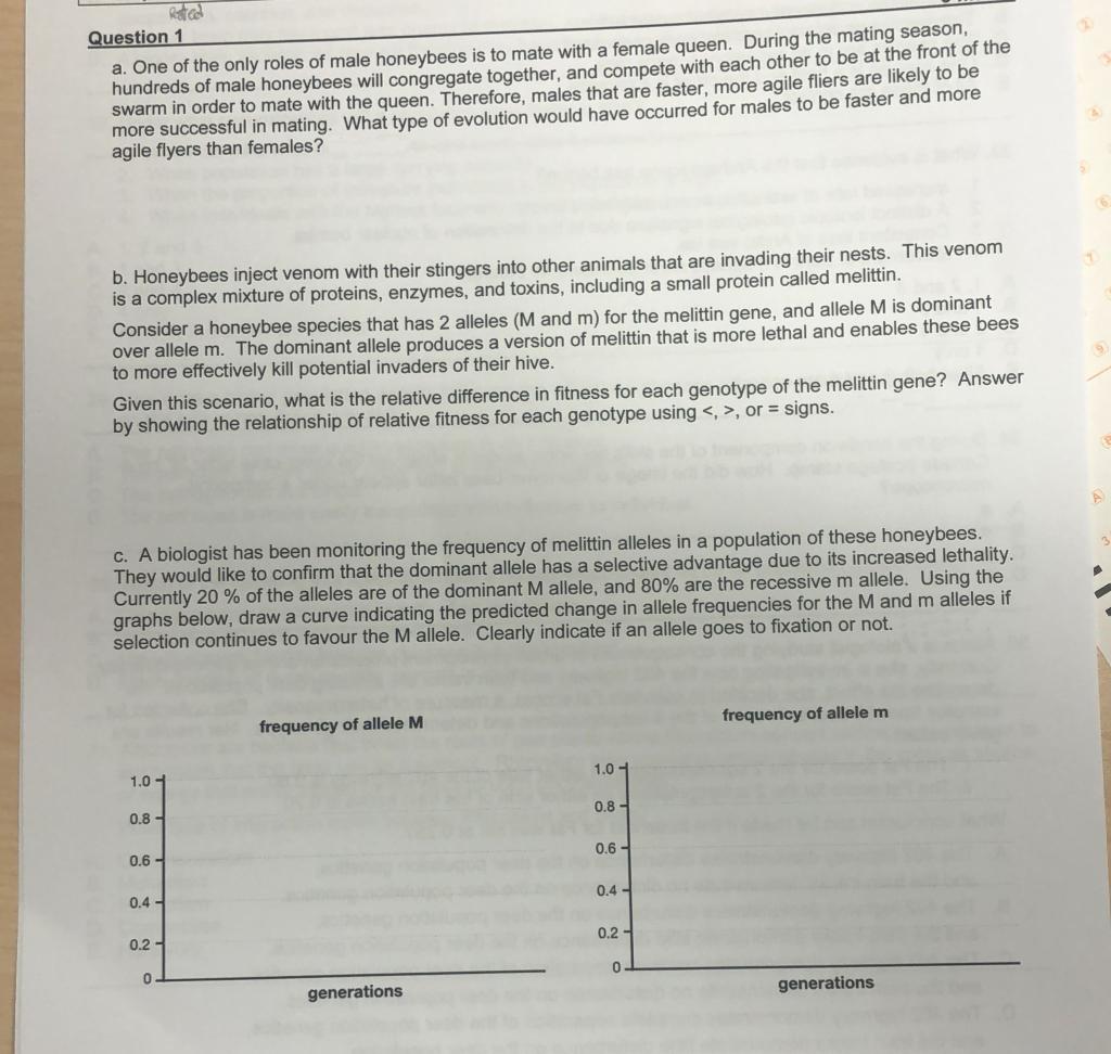 Solved So I can't figure out my question 1 in my biology | Chegg.com
