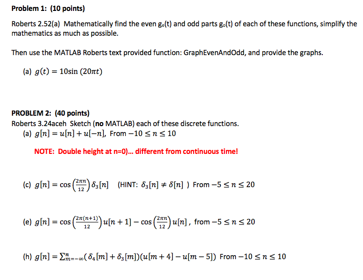 Solved Problem 1 10 Points Roberts 2 52 A Mathematica Chegg Com