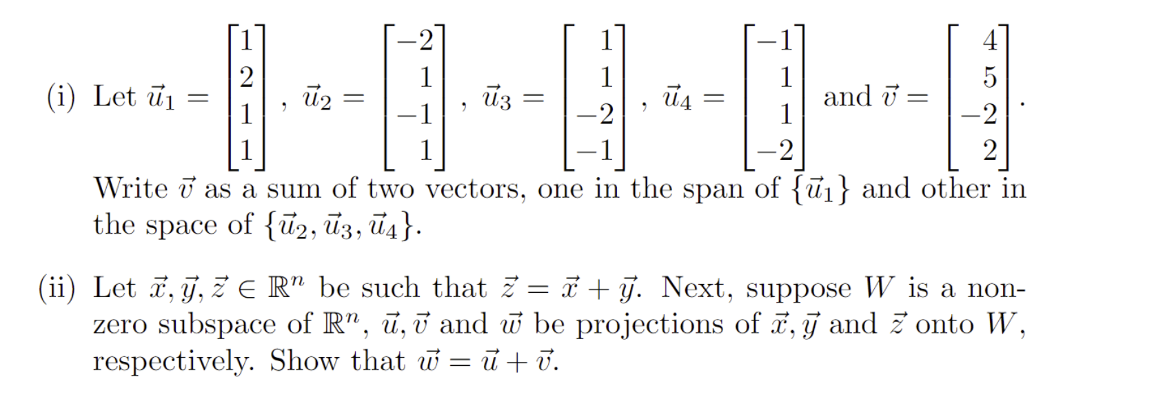 Solved (i) Let | Chegg.com