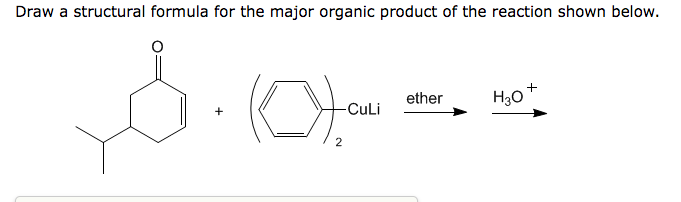 Solved Draw a structural formula for the major organic | Chegg.com