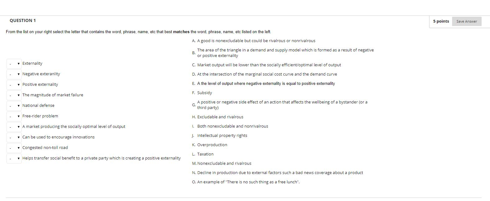 Solved QUESTION 1 5 points Save Answer From the list on your | Chegg.com