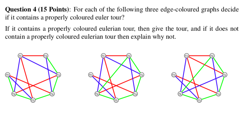 Solved Question 4 (15 Points): For each of the following | Chegg.com