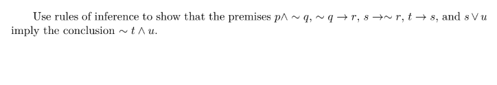 Solved Use rules of inference to show that the premises | Chegg.com