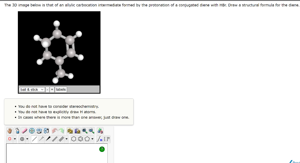 Solved The 3D image below is that of an allylic carbocation | Chegg.com