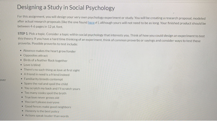 you are participating in a social psychology research experiment