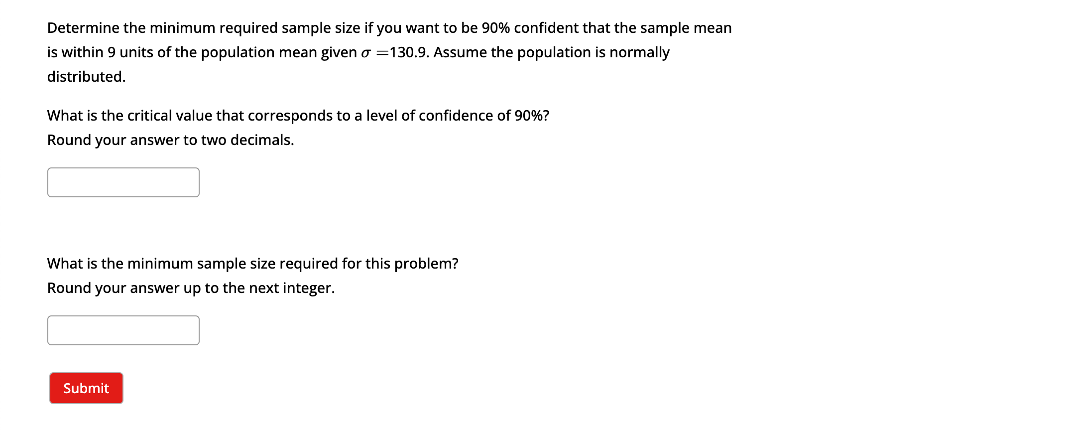 Solved Determine The Minimum Required Sample Size If You | Chegg.com