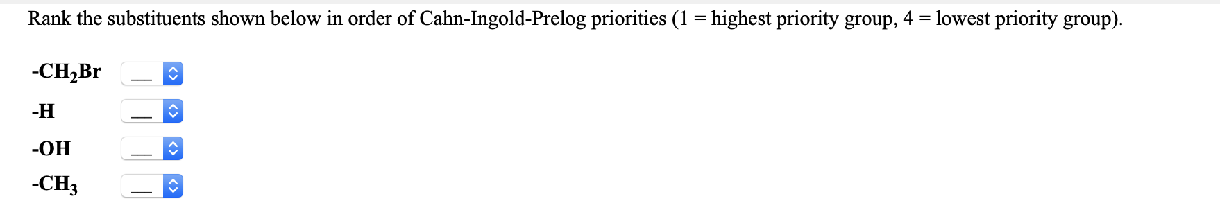 solved-rank-the-substituents-shown-below-in-order-of-chegg