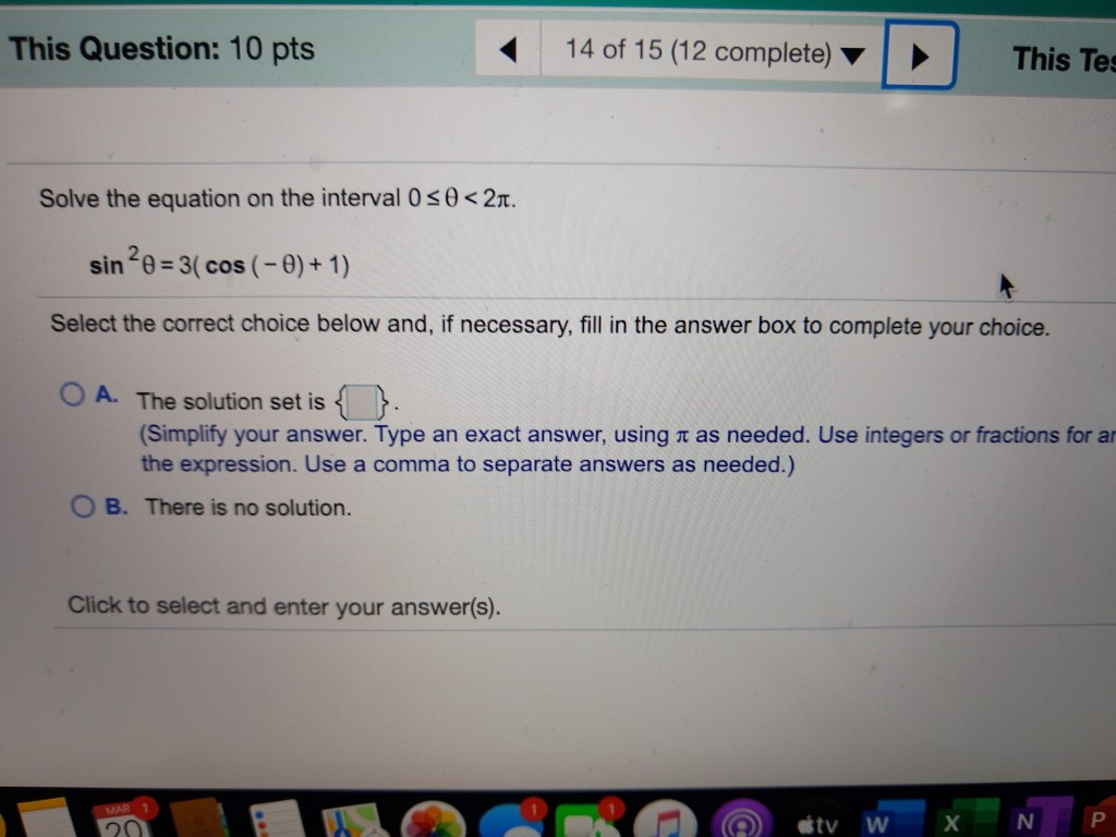 Solved This Question: 10 pts 14 of 15 (12 complete) This Tes | Chegg.com