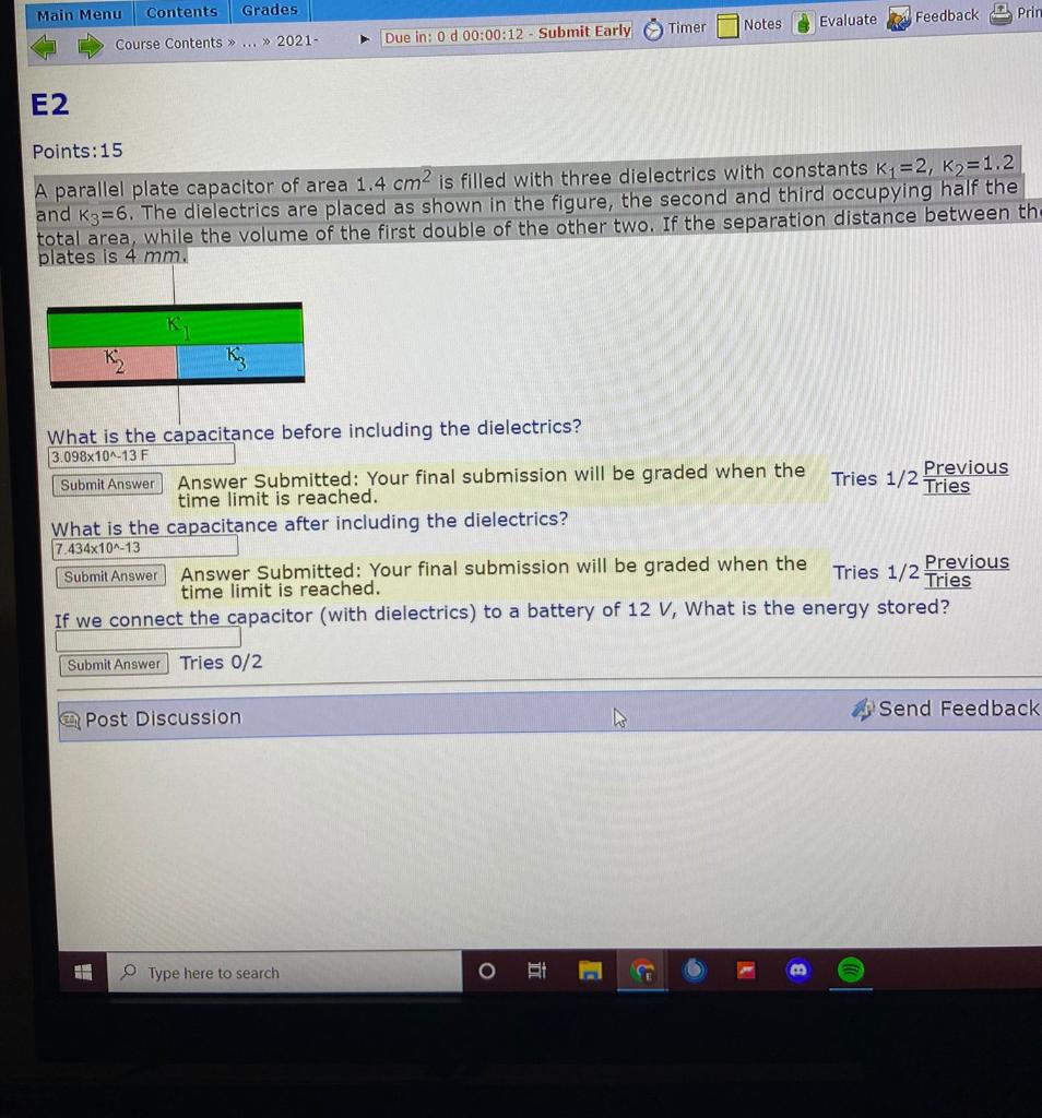 Solved Main Menu Contents Grades Notes Evaluate Feedback | Chegg.com
