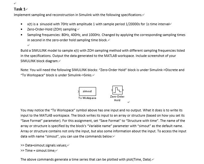 Task 1 Implement sampling and reconstruction in | Chegg.com