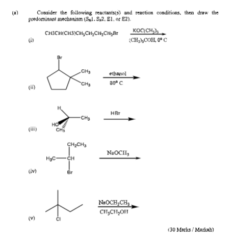 Solved (a) Consider the following reactants(s) and reaction | Chegg.com