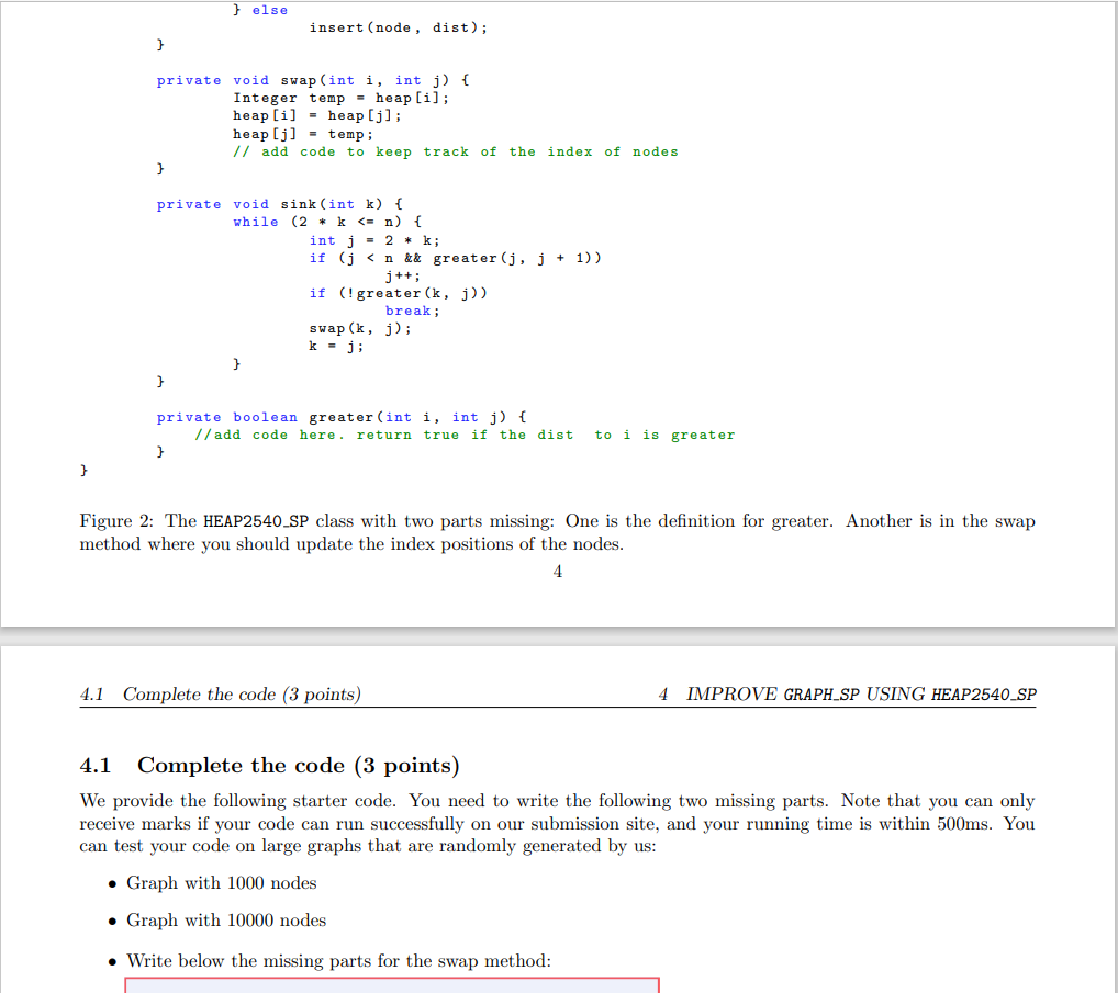 We provide the following starter code. You need to | Chegg.com