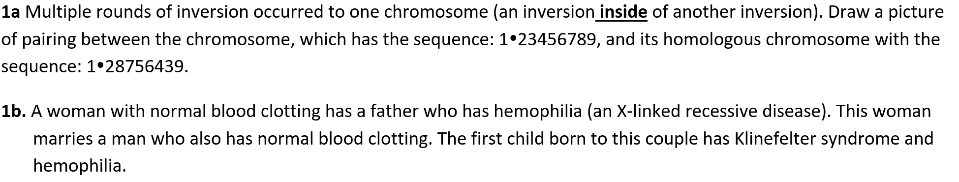 Solved In which of the two parents did nondisjunction | Chegg.com