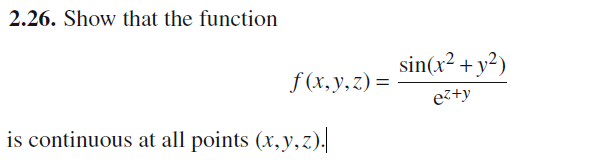 Solved Show that the function f (x, y, z) = sin(x^2 | Chegg.com