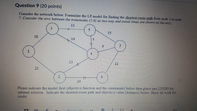 Solved Question 9 (20 Points) Consider The Network Below. | Chegg.com