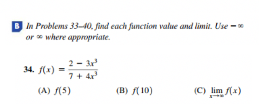 Solved B In Problems 33-40, Find Each Function Value And | Chegg.com